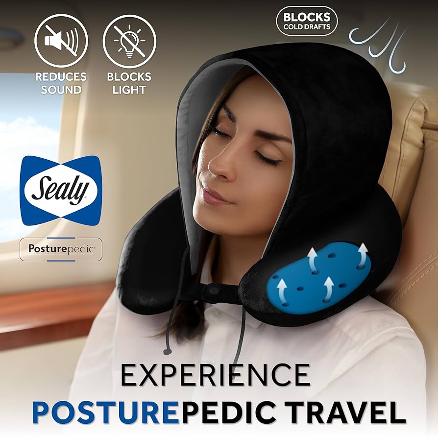 ♡SEALYシーリー 2WAY NECK PILLOW♡ Amazon.com: SEALY, Ergonomic Travel Pillow with Premium