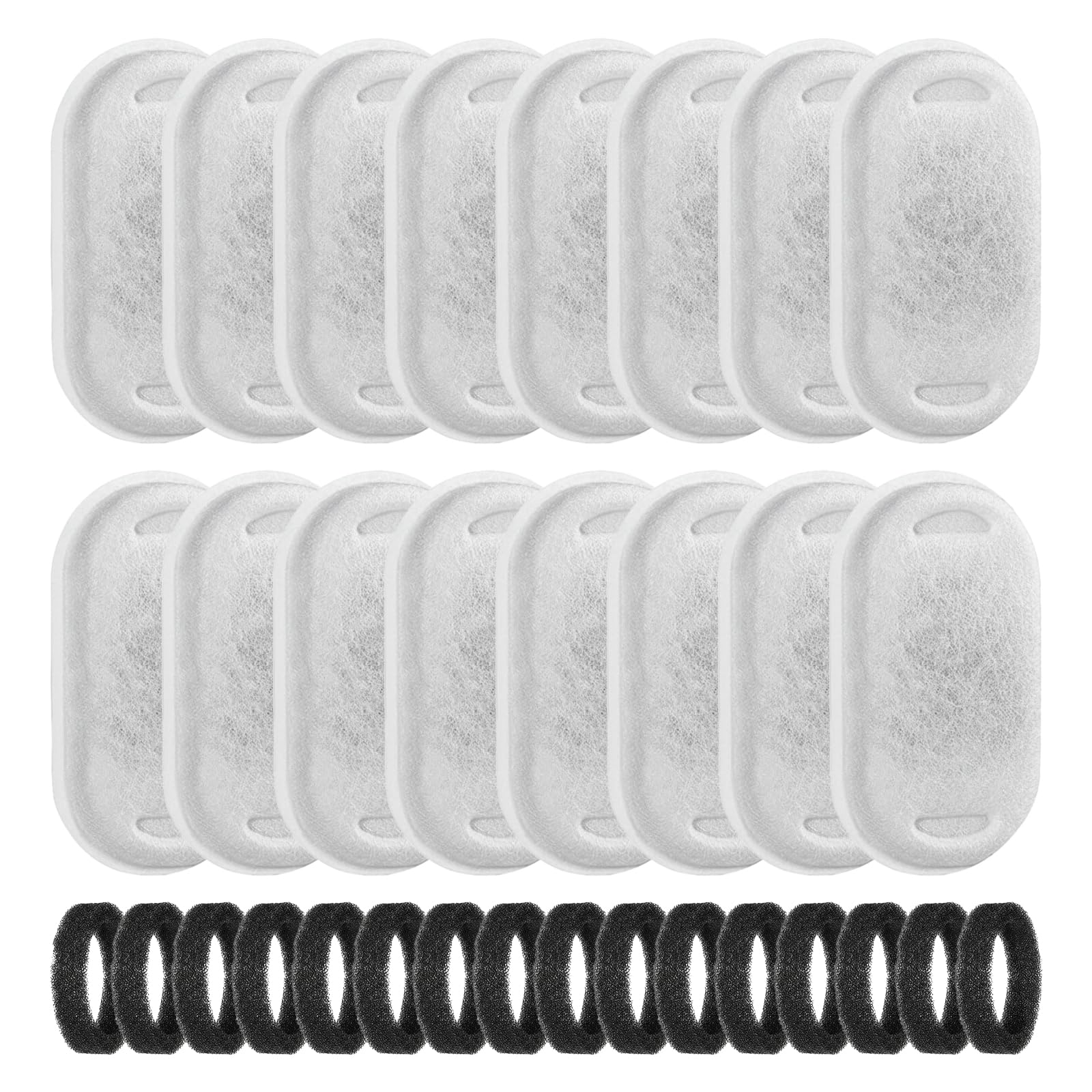 Filtres pour fontaine à chat eau pure sans résidus lot économique 32 pièces
