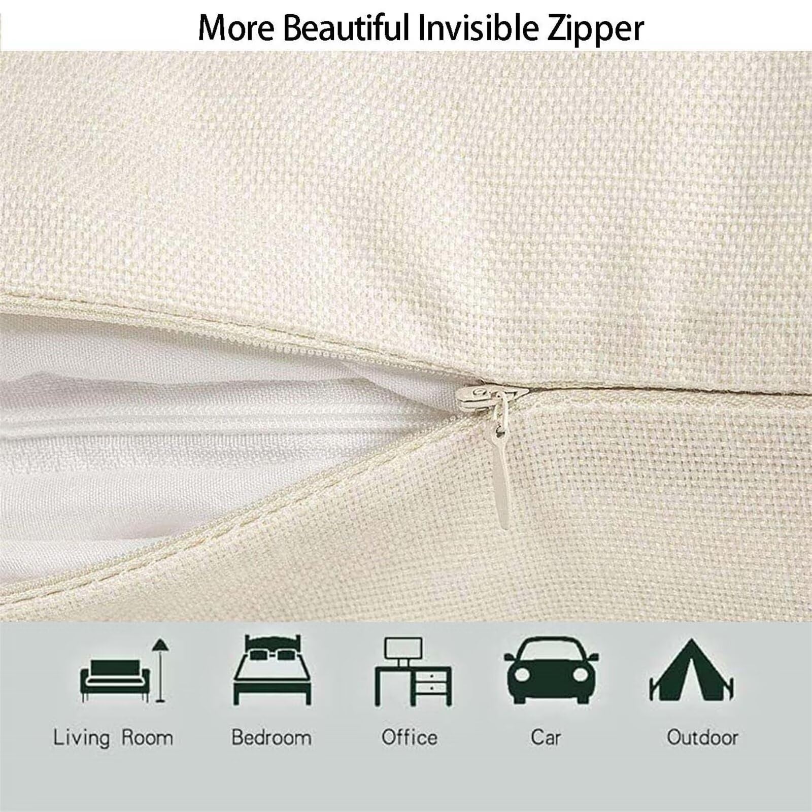 Outdoor Kissen Farbe Kissenbezug 80x80cm Wasserfest Kopfkissen Leinen Sofakissen Linie Dekokissen Doppelseitiges Muster Kuschelkissen für Couch Garten Balkon Terrassen Herbst Deko,2 Stück lj-157