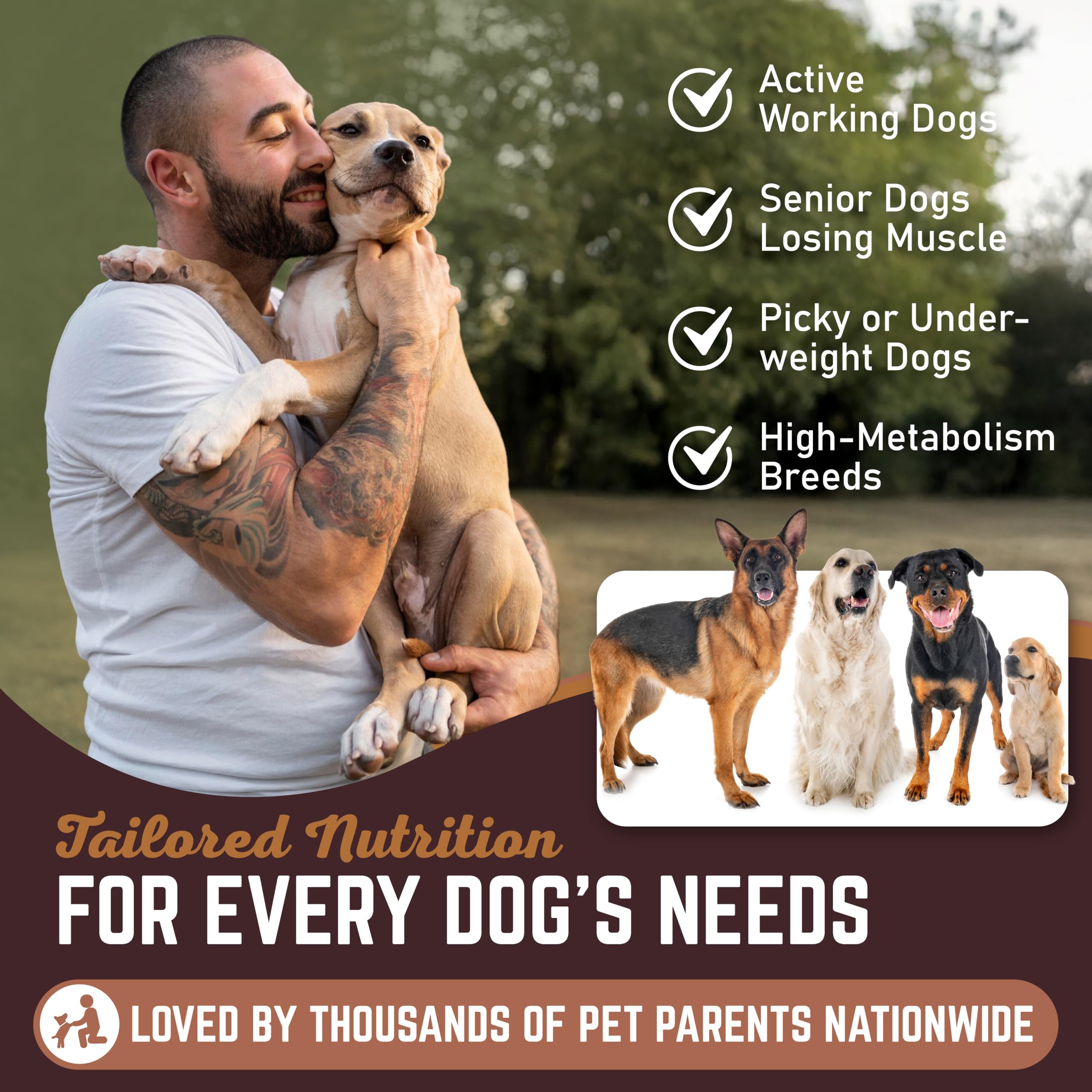 All American Canine Dog Weight Gainer Liquid – High Calorie Dog Food Supplement for Rapid Weight Gain, Mass, and Recovery – Appetite Stimulant – 60 Servings — Amazon image 5