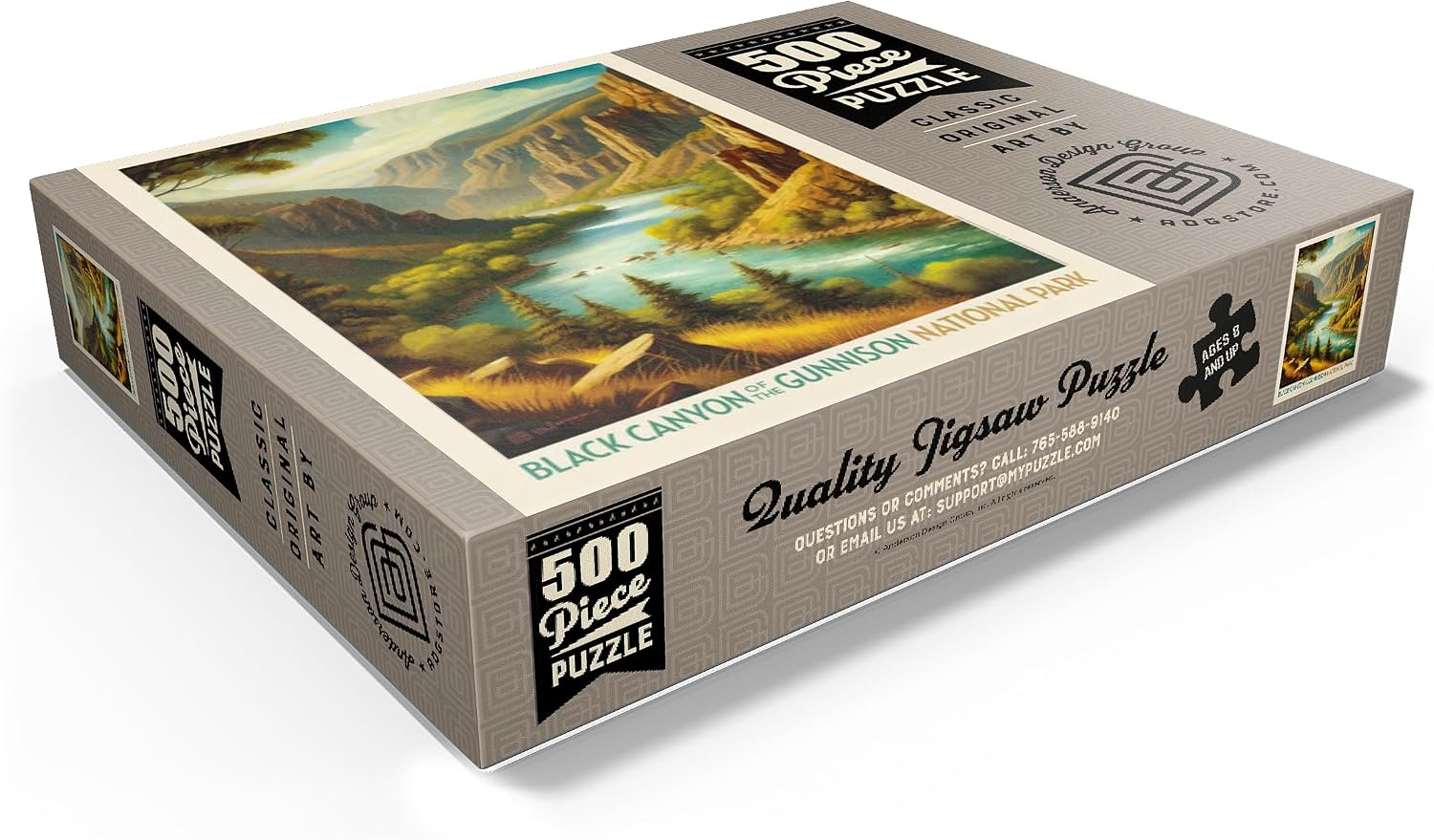 MyPuzzle Black Canyon of The Gunnison National Park: Summer Splendor - Premium 500 Piece Jigsaw Puzzle for Adults
