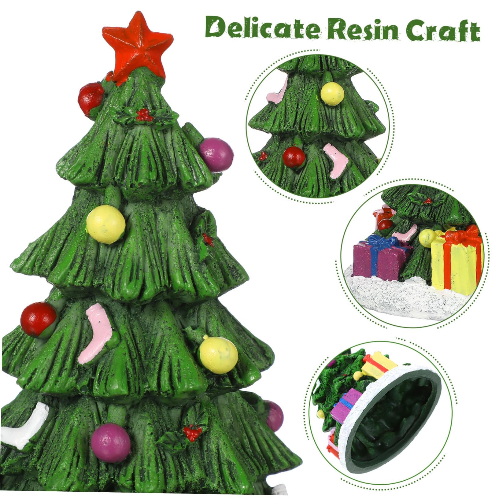 Toyvian Décor Aquarium Résine Arbre Artificiel pour Accessoire de Décoration Compact Élégant pour Aquarium