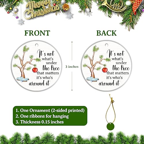 Miniatura 2 de Adornos de Navidad 2023, decoraciones para árbol de Navidad, adornos de cerámica, regalos de Navidad para mujeres, hombres, familiares, hermanas,