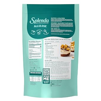 SPLENDA Allulose Plant Based Zero Calorie Sweetener For Baking & Beverages, 3 Pound Resealable Pouch | For Baking & Beverages, Resealable Pouch, Item