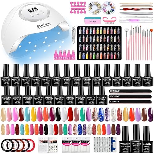 YALSYNY Esmalte de uñas de 9 colores, kit de esmalte de uñas