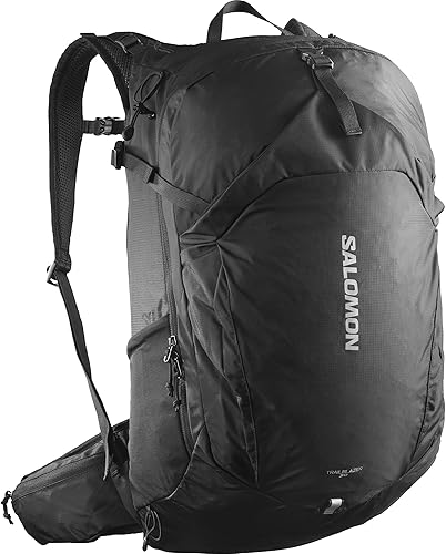 Salomon Mochila Unisex Trailblazer 30, Senderismo & Trekking, 30 Litros - NEGROALEACIÓN - NS