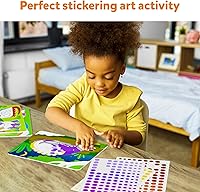 Vista 3 de Skillmatics Actividad artística Dot It - Dinosaurios, calcomanías para niños, kits de manualidades, actividades de bricolaje, regalos para edades