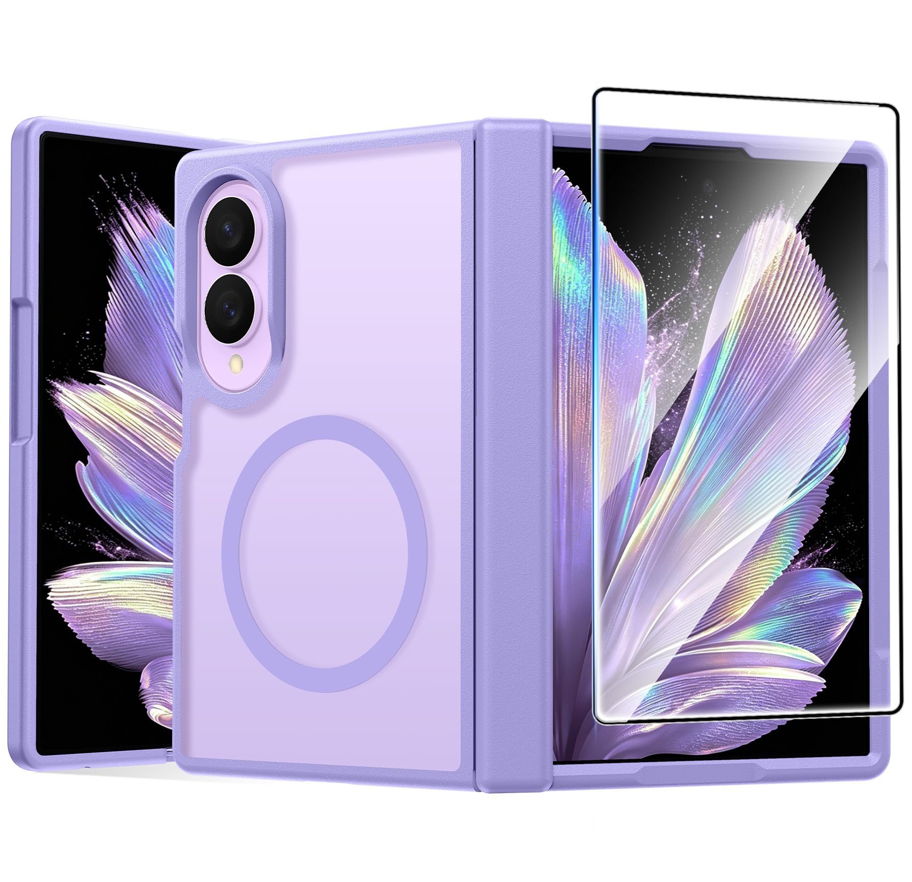 FNTCASE for Samsung Galaxy Z Fold 8 Case, Fit for Magsafe, Hinge Protection