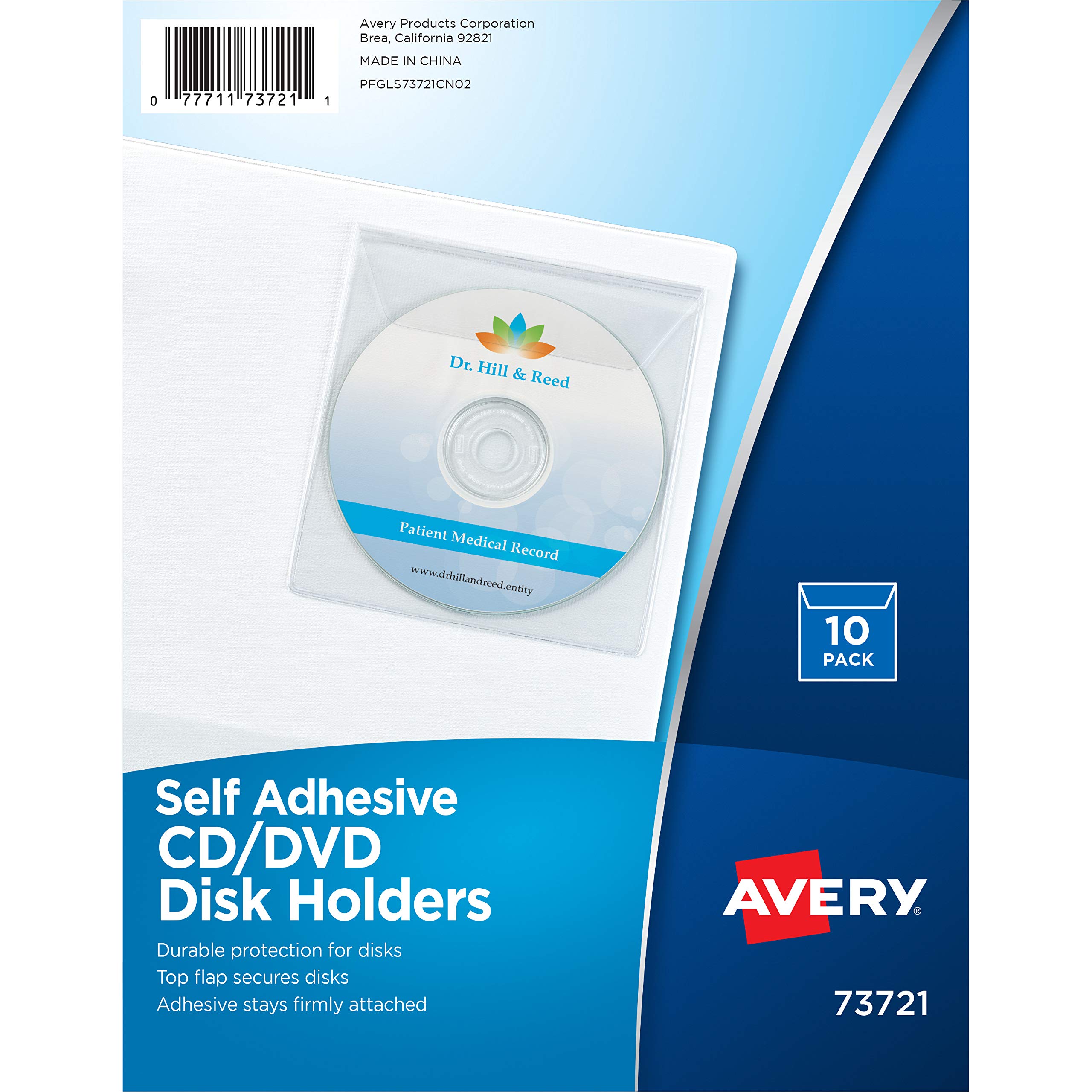 Amazon.com : Avery® Clear Self-Adhesive CD/DVD Storage Pages, Top