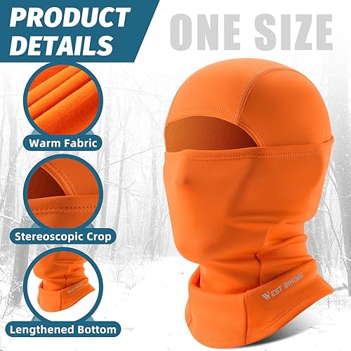Miniatura 2 de Pasamontañas de esquí de invierno, unisex resistente al viento y máscara térmica, pasamontañas térmico para deportes fríos
