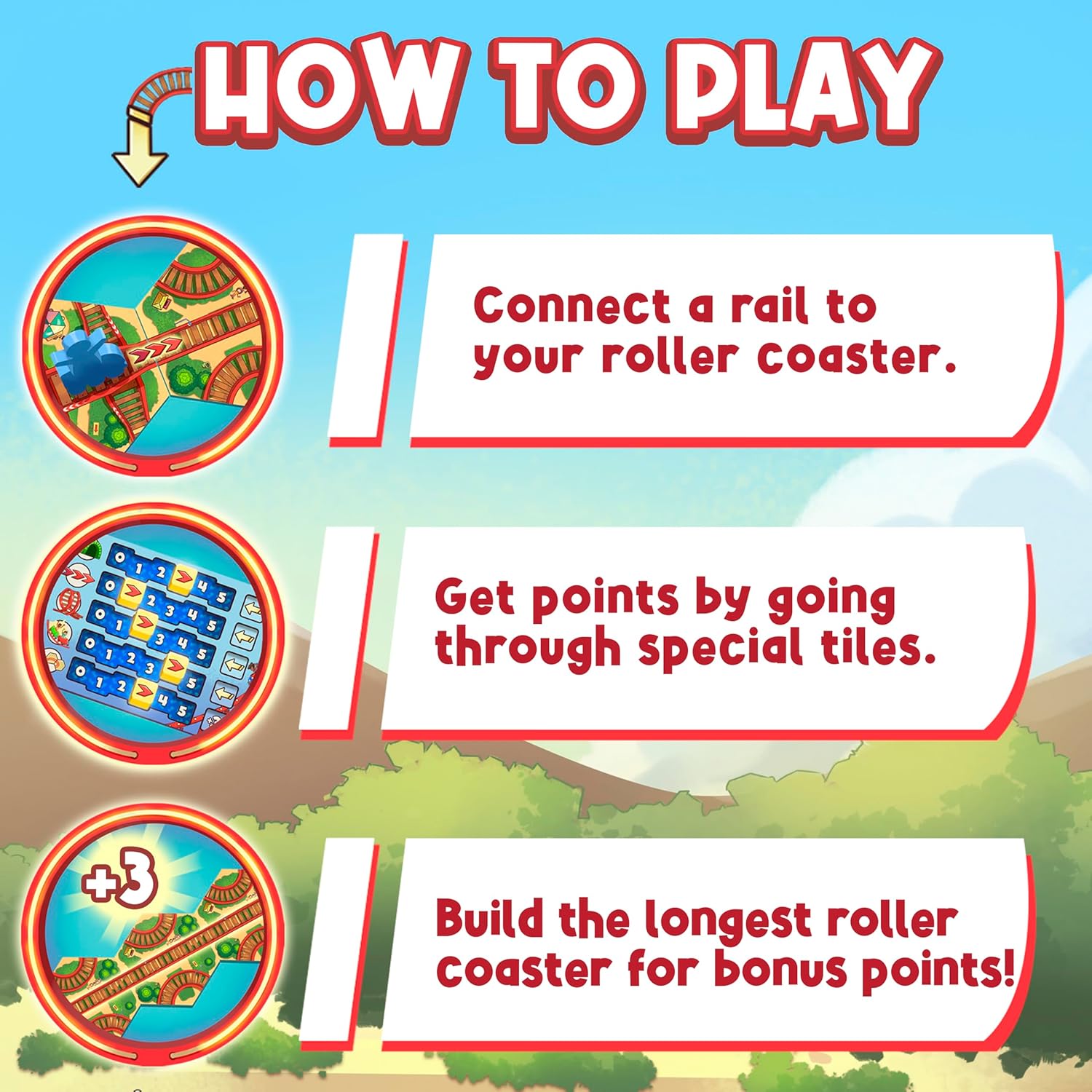 FoxMind Games: Blast Track – A Cooperative Rollercoaster Adventure for Friends and Family, Perfect for New Board Gamers, Family Game Night. Ages 8+, 2-6 Players, 30 Minutes