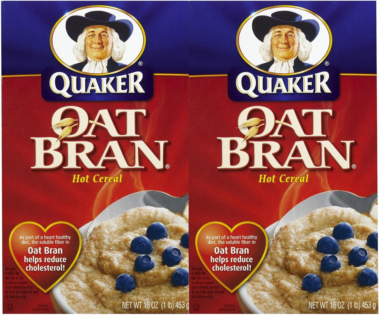 Quaker Oat Bran Hot Cereal 16 oz 2 pk
