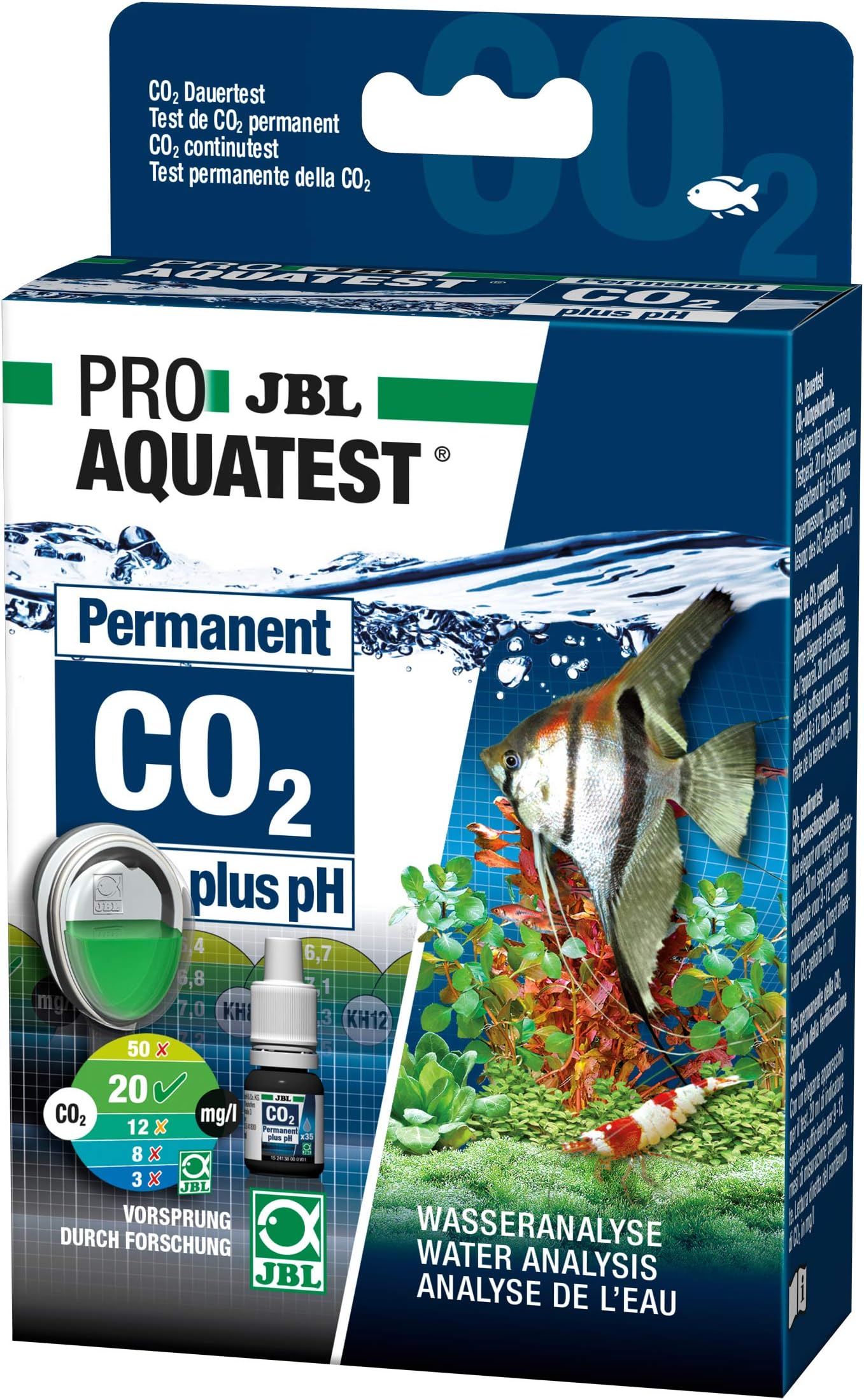 JBL Water Test Set, For freshwater aquariums, ProAquaTest CO2-pH Permanent