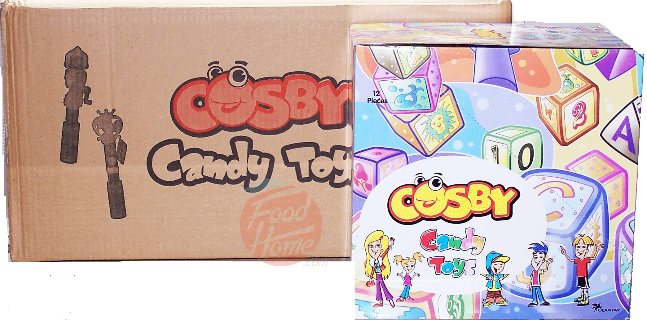 Cosby handheld children's toy candy assortment, 12-grams, 12-pack display case, 4-pack master case