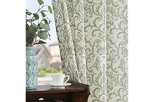 Jinchan Linen Curtains: Sage Green Elegance for Your Windows