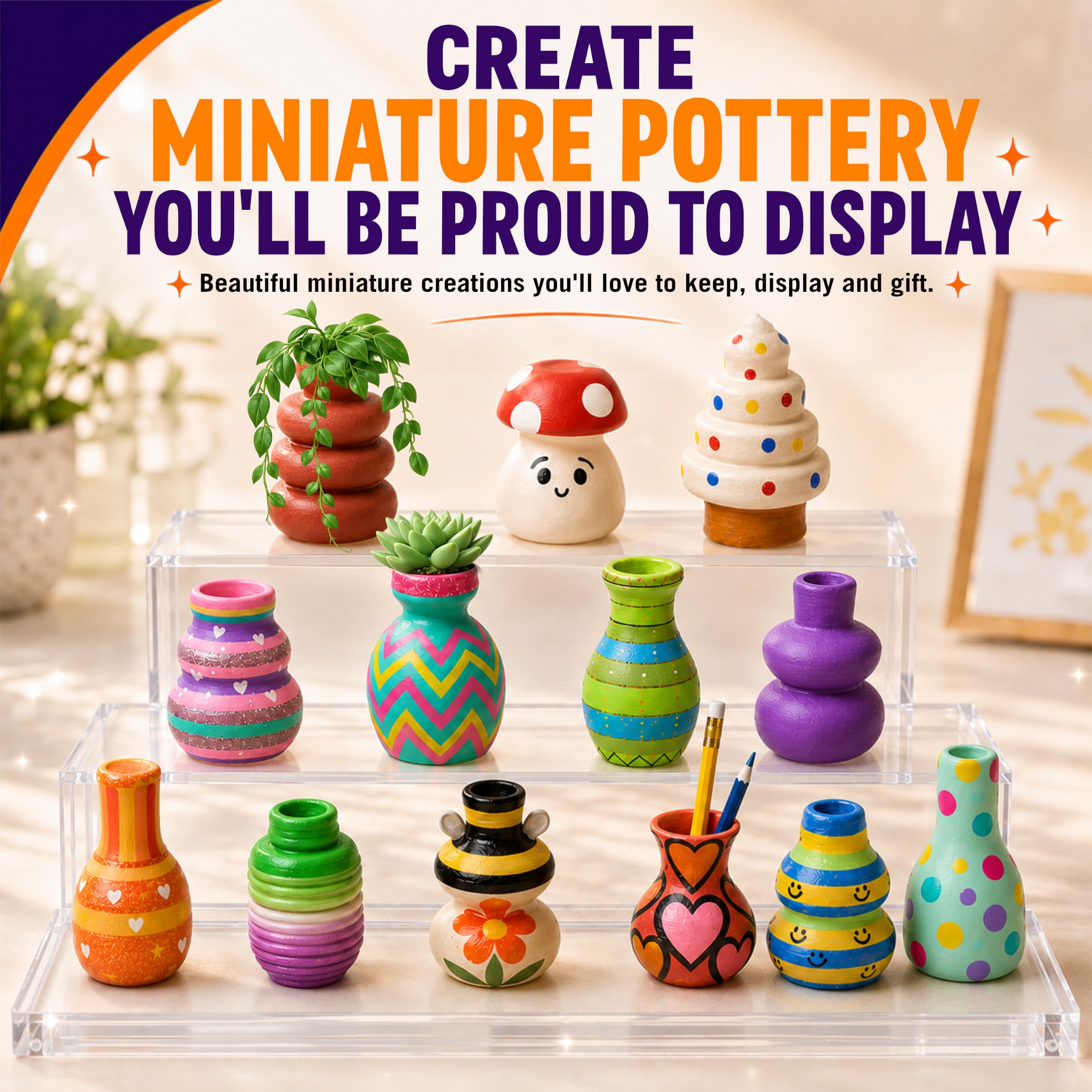Mini Pottery Wheel for Kids - Clay Making Kit -5 Mini Pottery Wheel for Kids - Clay Making Kit -5
