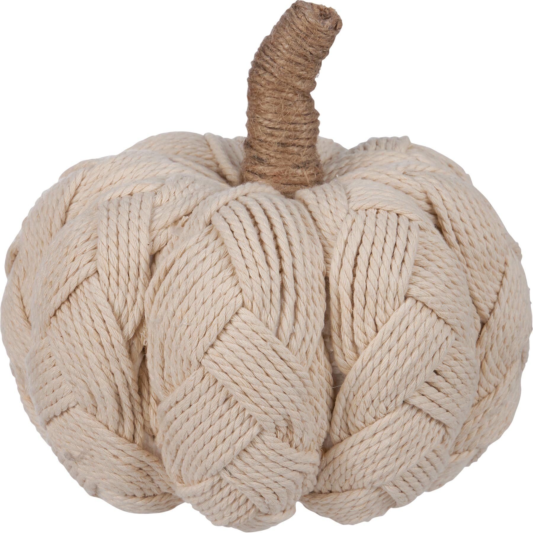 Calabaza de tejido crema Primitives by Kathy ideal para centros de mesa otonales