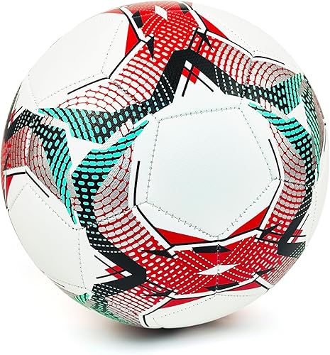 Miniatura 3 de Soccer Ball Sizes 3 4 5 for Boys Girls Adults Training Indoor Outdoor Lawn Sports in Red Blue Green Black White