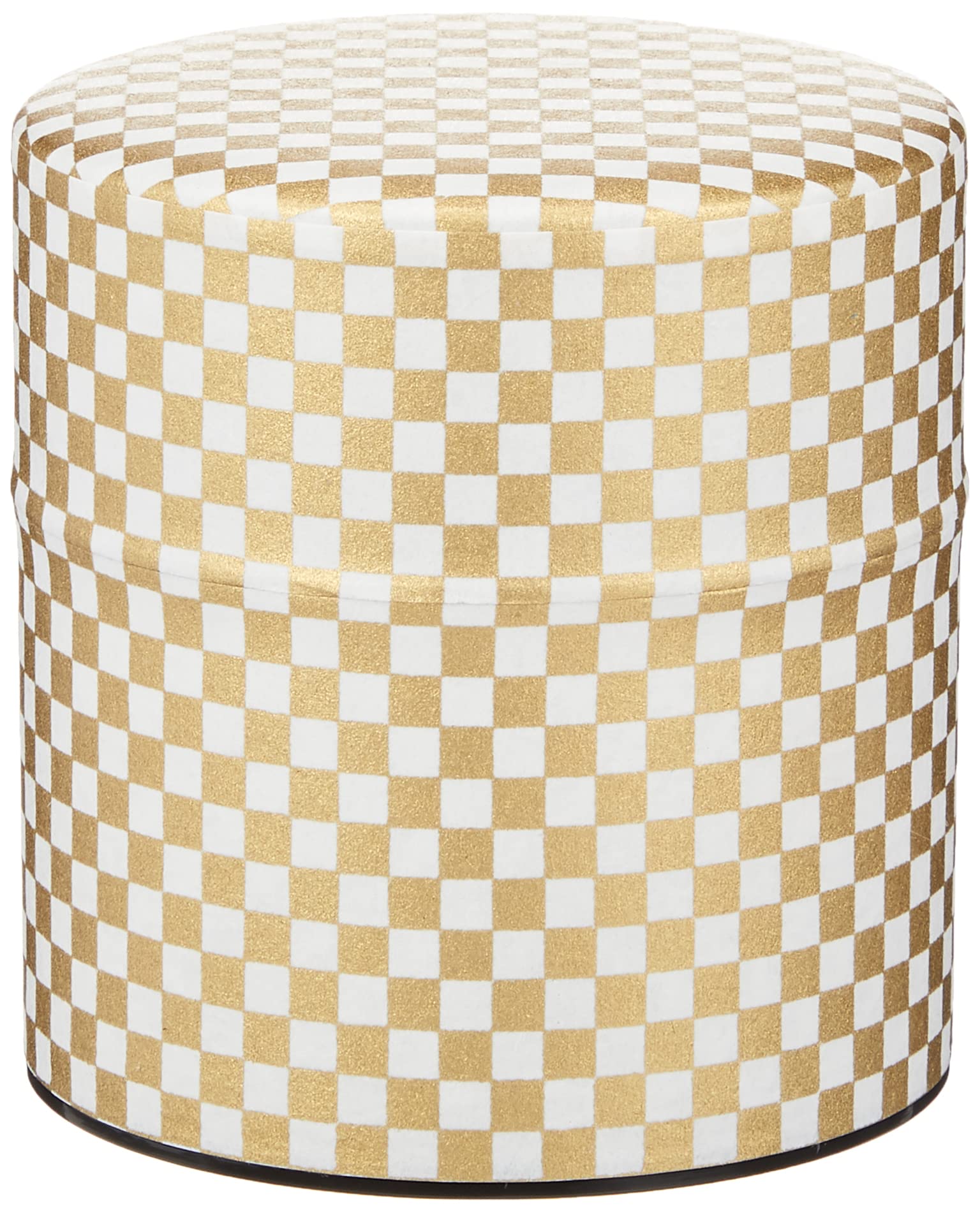 Pokkan a Japanese Tea Tin Canister, Air Tight, Double Lid, 100g Tea Capacity (Ichimatsu - Japanese Checkered Pattern, S - 100g)