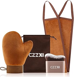 Kit aplicador de manopla de bronceado, cepill...