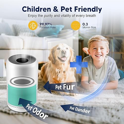 Miniatura 6 de Filtro de repuesto de absorción de toxinas Core 300 para purificador de aire LEVOIT Core 300  Core 300S  Core300-P, 3 en 1 H13 True HEPA, carbón