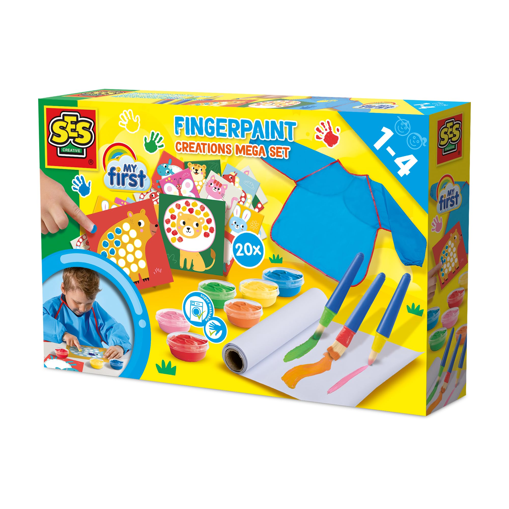 Ses Creative  Kids  My First - Fingerpaint Creations Mega Set, Sports Direct