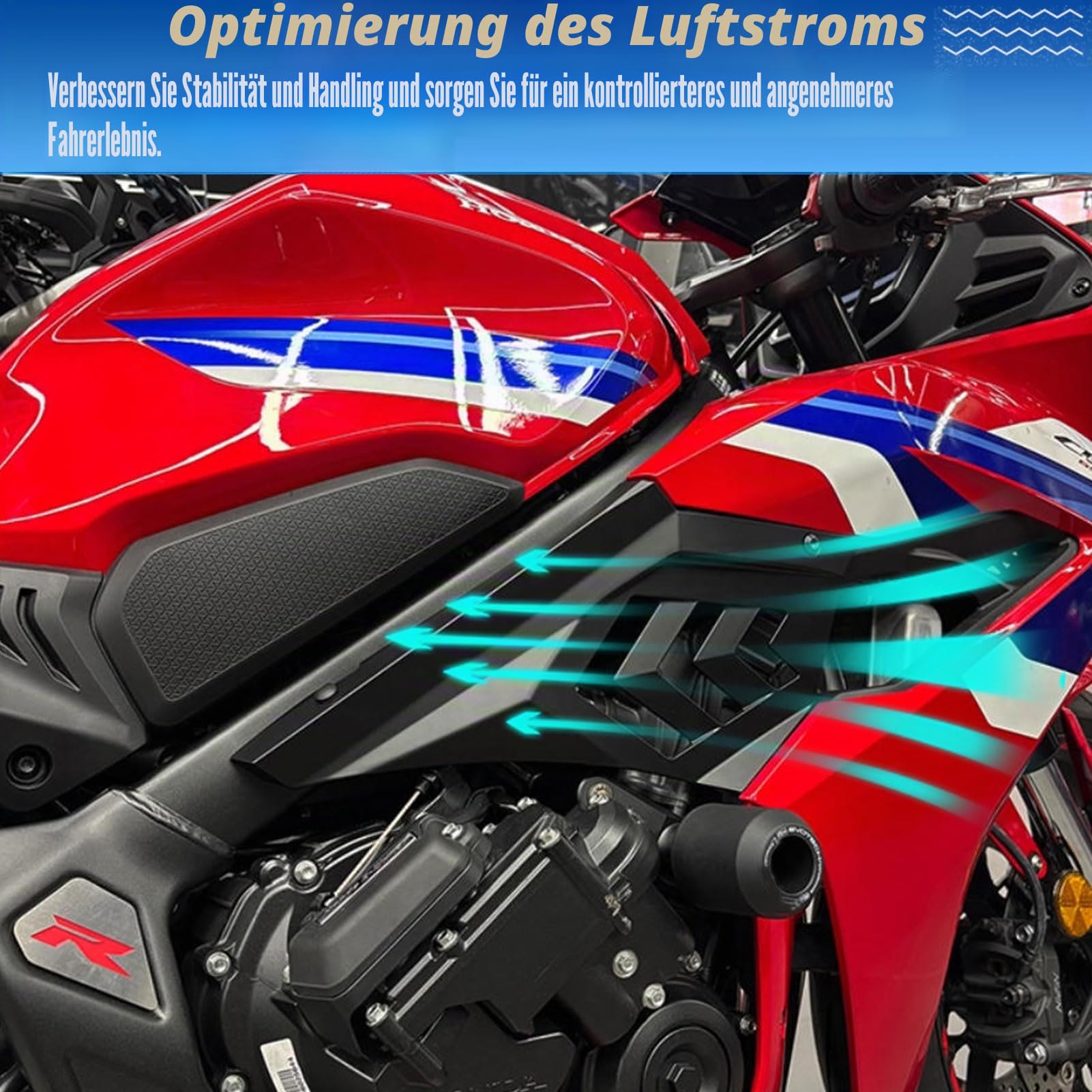 Motorrad CBR650R Rahmenfüllung Mittelseitenverkleidung Karosserie Dekorative Verkleidung Verkleidung kompatibel mit CBR 650R CBR 650 R Zubehör 2024-2025 (Mattschwarz)