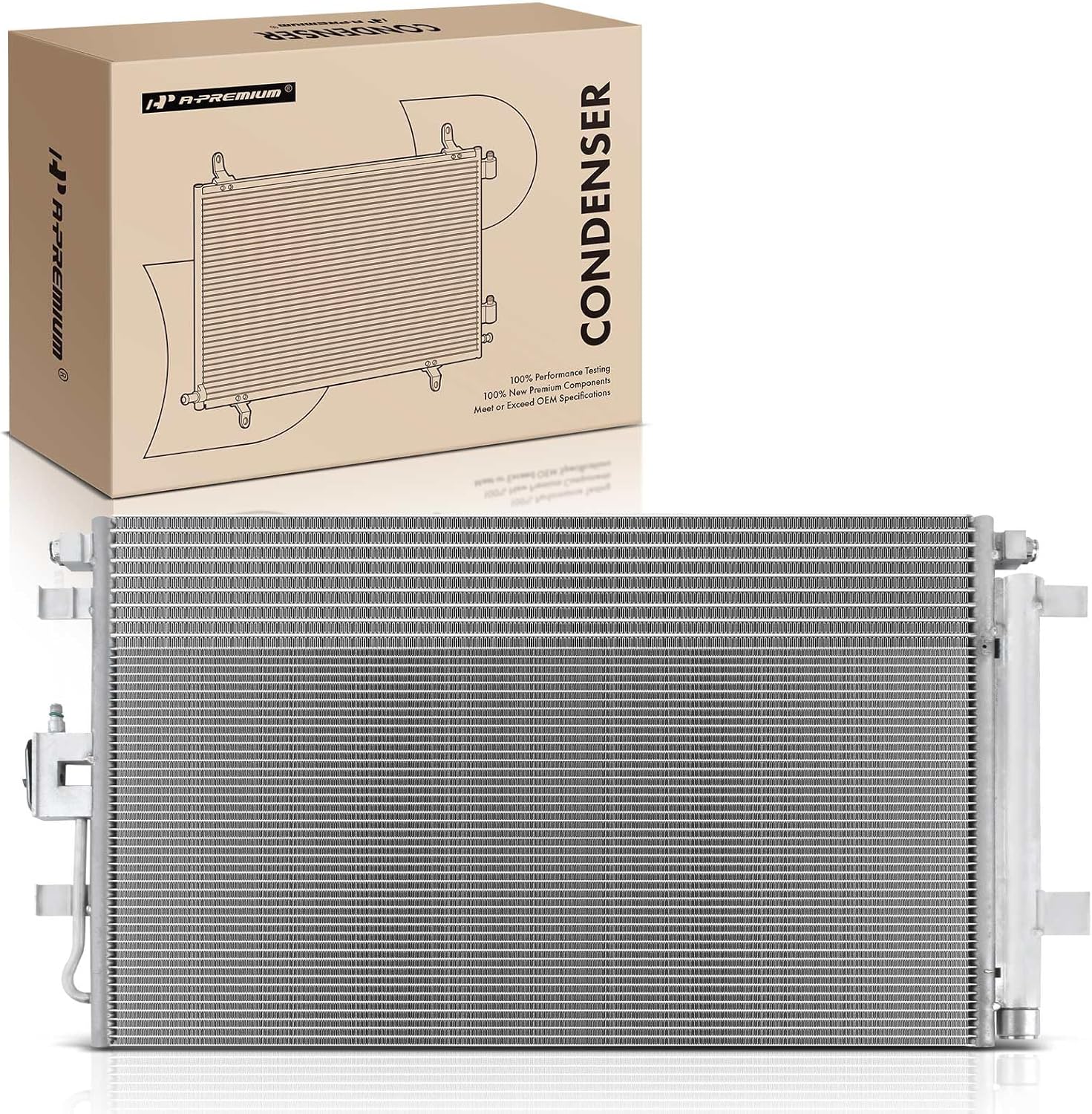 A-Premium Air Conditioning A/C Condenser Compatible with Chevrolet Equinox 2018-2022 & GMC Terrain 2018-2022, 1.5L 1.6L 2.0L, Replace# 84550136