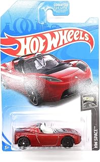 Hot Wheels 2019 HW Space Tesla Roadster with Starman Figure 109/250, Maroon Long Card