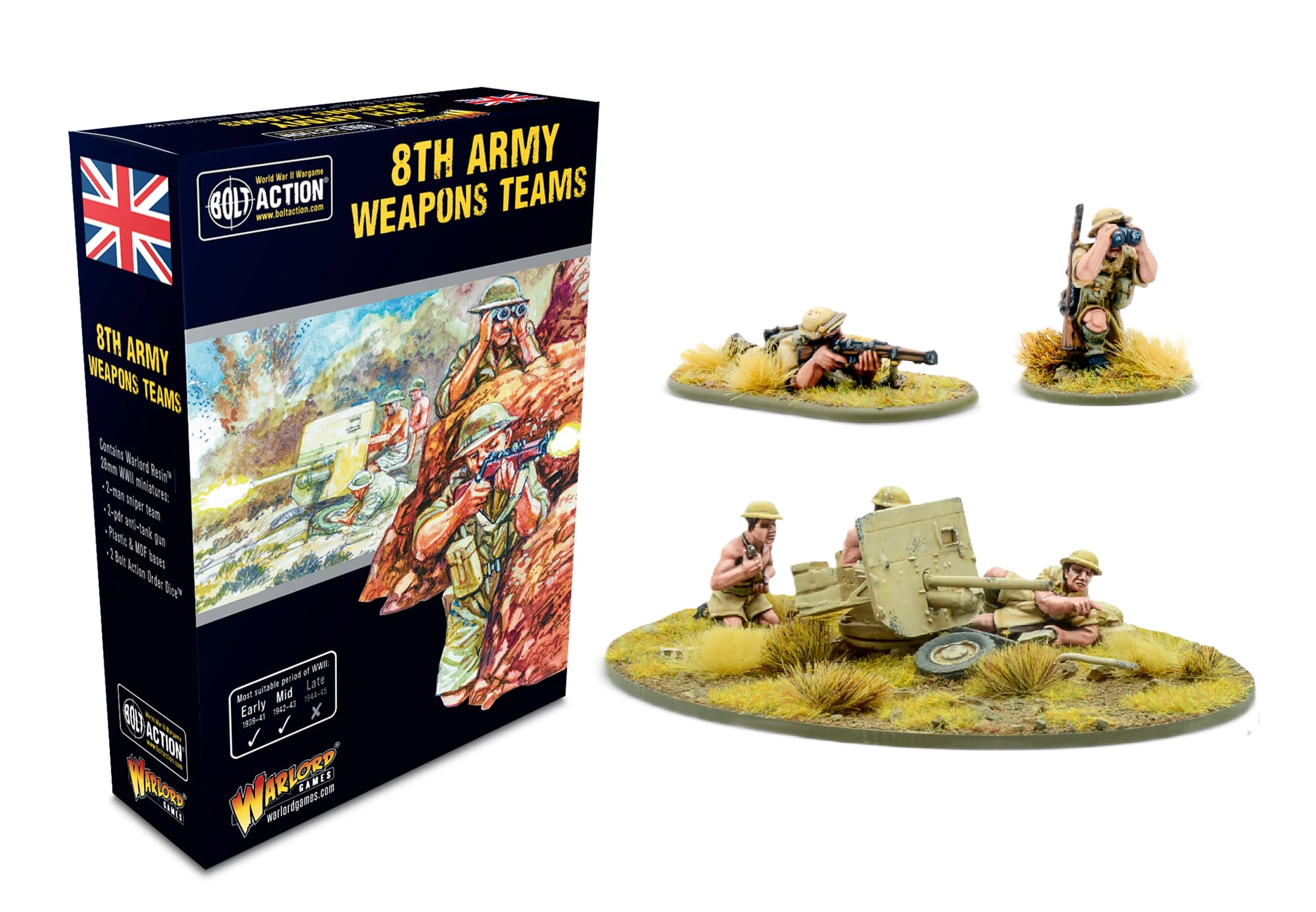 Warlord Games 8Th Army Weapons TeamsBrand New And Sealed from B&Q