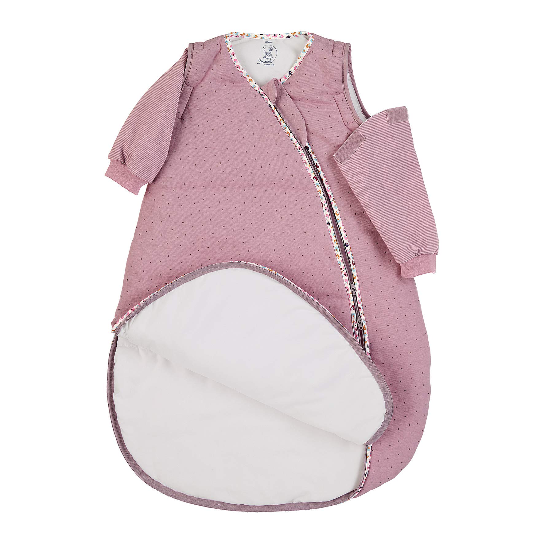 Sterntaler 9522003 Schlafsack mit Arm 90cm Pauline, mehrfarbig, 620 g Spielzeug