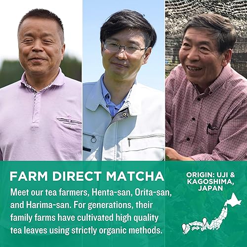 Miniatura 6 de Jade Leaf Matcha Paquete Latte Mix – Bolsa de 5.29 oz + paquetes de 10 unidades – Mezcla endulzada estilo café – Polvo de té verde Sweet Matcha