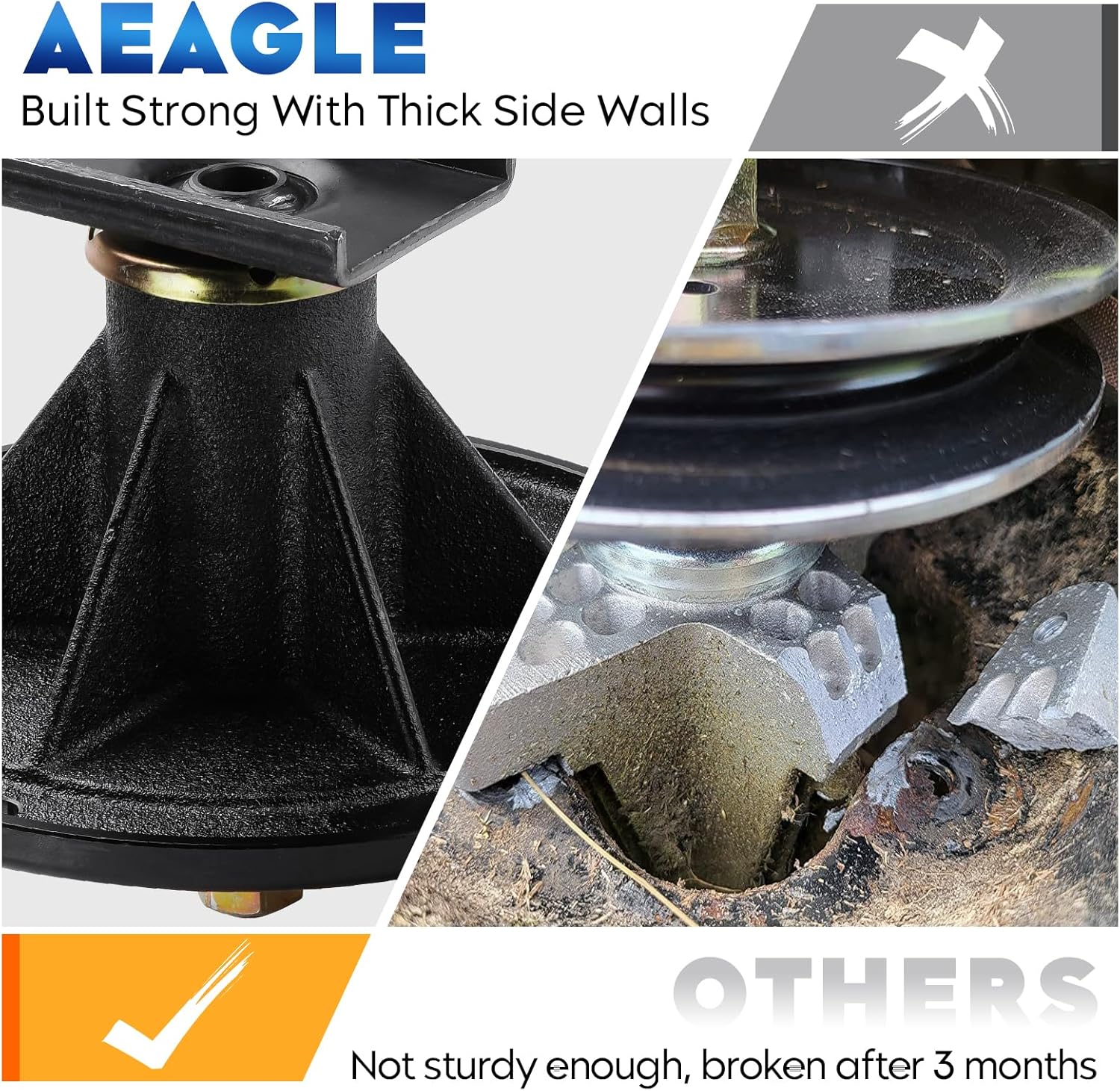Aeagle 106-3217 Spindle Assembly for Toro 119-8599 108-7713, Fit for Z500 Z553 Z557 Z560 Z580-D Z587L Z588E Z590 Z593 Z595 Z597 with 52" 60" 72" Deck