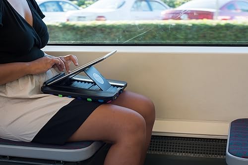 Miniatura 7 de Padded Spaces Prop 'n Go Slim - Soporte de cama ajustable y soporte de regazo para iPad, iPad Mini, tabletas y lectores electrónicos con control de