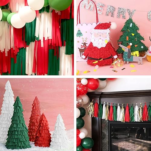 Vista 112 de 8 rollos de serpentinas de papel crepé doradas, decoración de fiesta de Año Nuevo, graduación, Navidad, arco iris, suministros de bricolaje