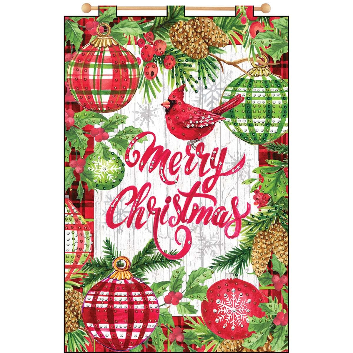 Design Works Merry Christmas December Banner Felt & Sequin Kit