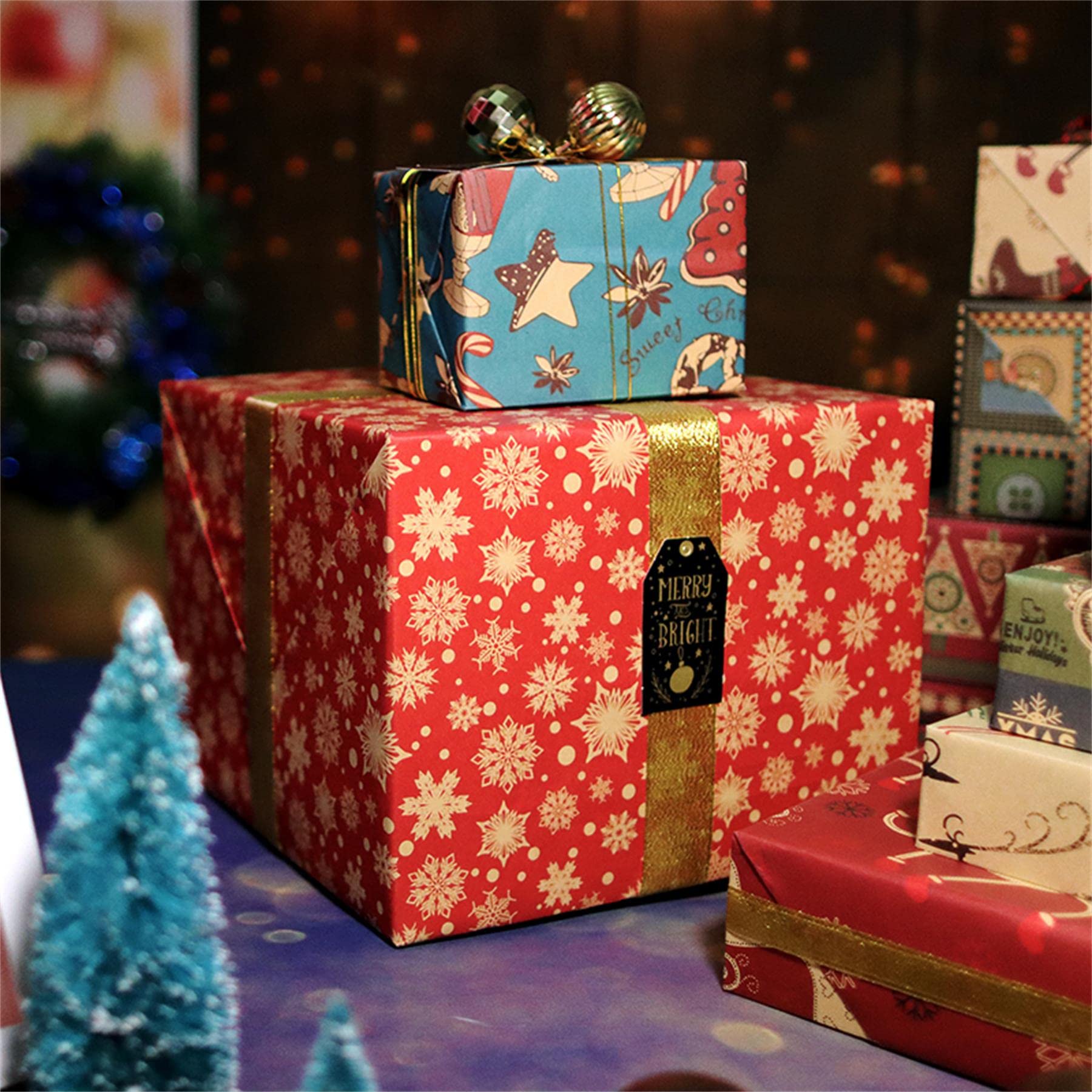 Lxtness Oceaankat cadeaupapier - 6 oceaankatten verjaardag