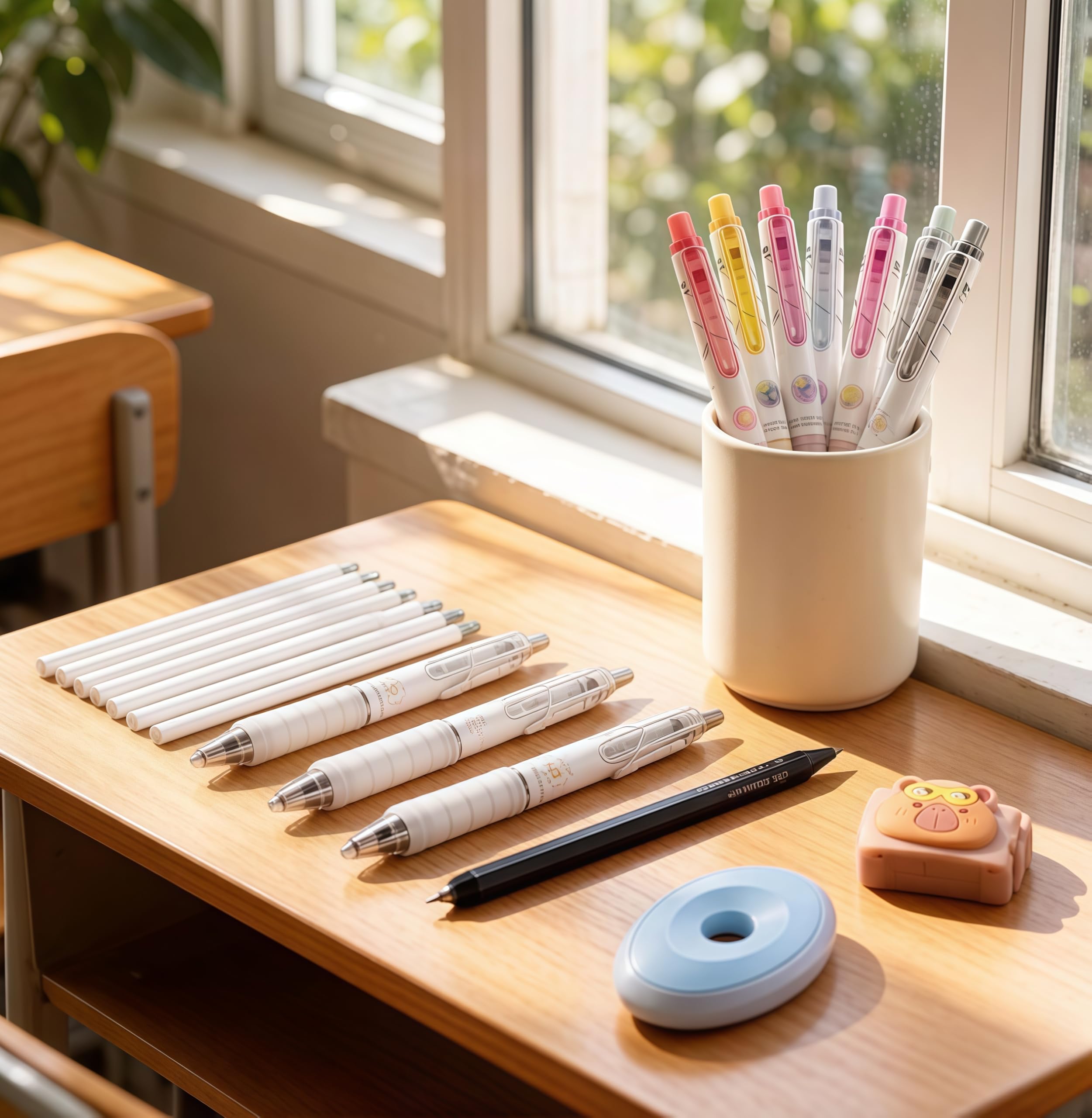 36Pcs Erasable Gel Pens Set 14 Pens with 12 Erasable Gel cute Pens and 2 Pencils 20 Refills — view 7