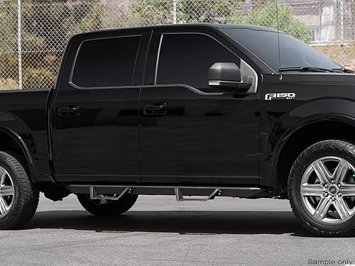 Miniatura 7 de Armordillo USA MS Pasos de caída para Dodge Ram 2002-2008 1500 y 2003-2009 25003500 Quad Cab-Negro mate