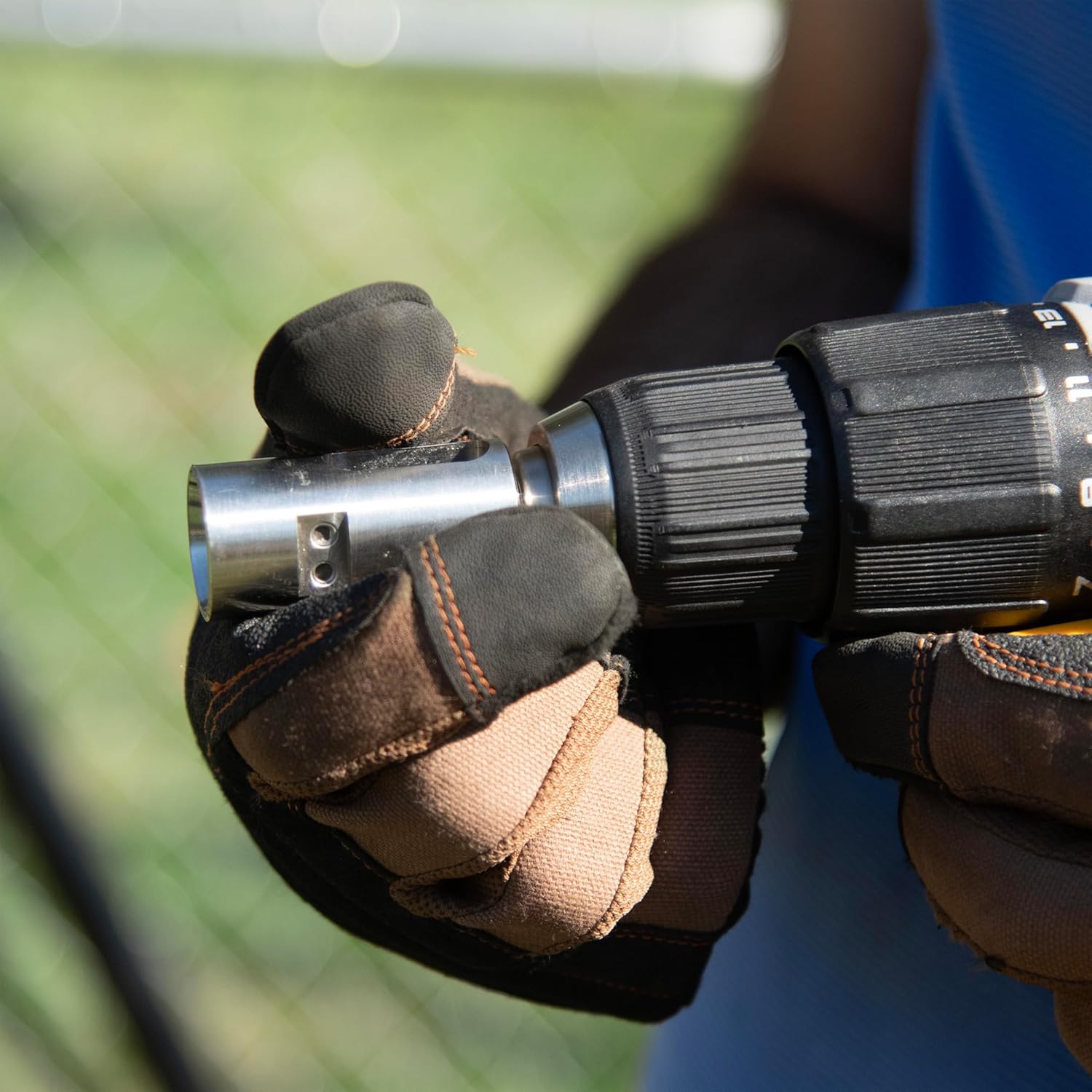 YARDGARD – 11 Gauge Galvanized Steel T‑Post Tie System – 200 Wire Ties with Drill Chuck – Heavy Duty Fastening Kit – For Chain Link Fence | T‑Post Fencing | Livestock and Garden Enclosures