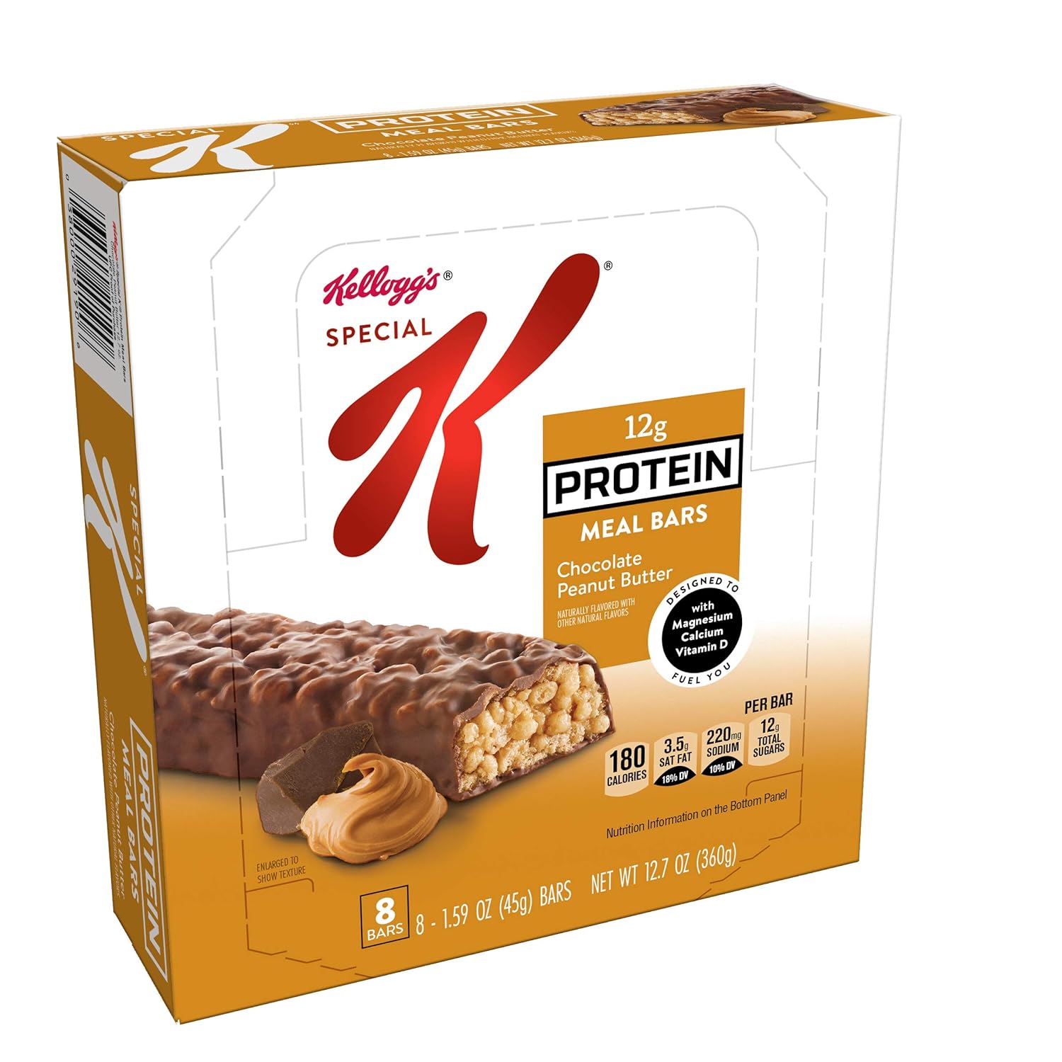 Special K Chocolate Protein Meal Bars, Peanut Butter, (Pack of 48)