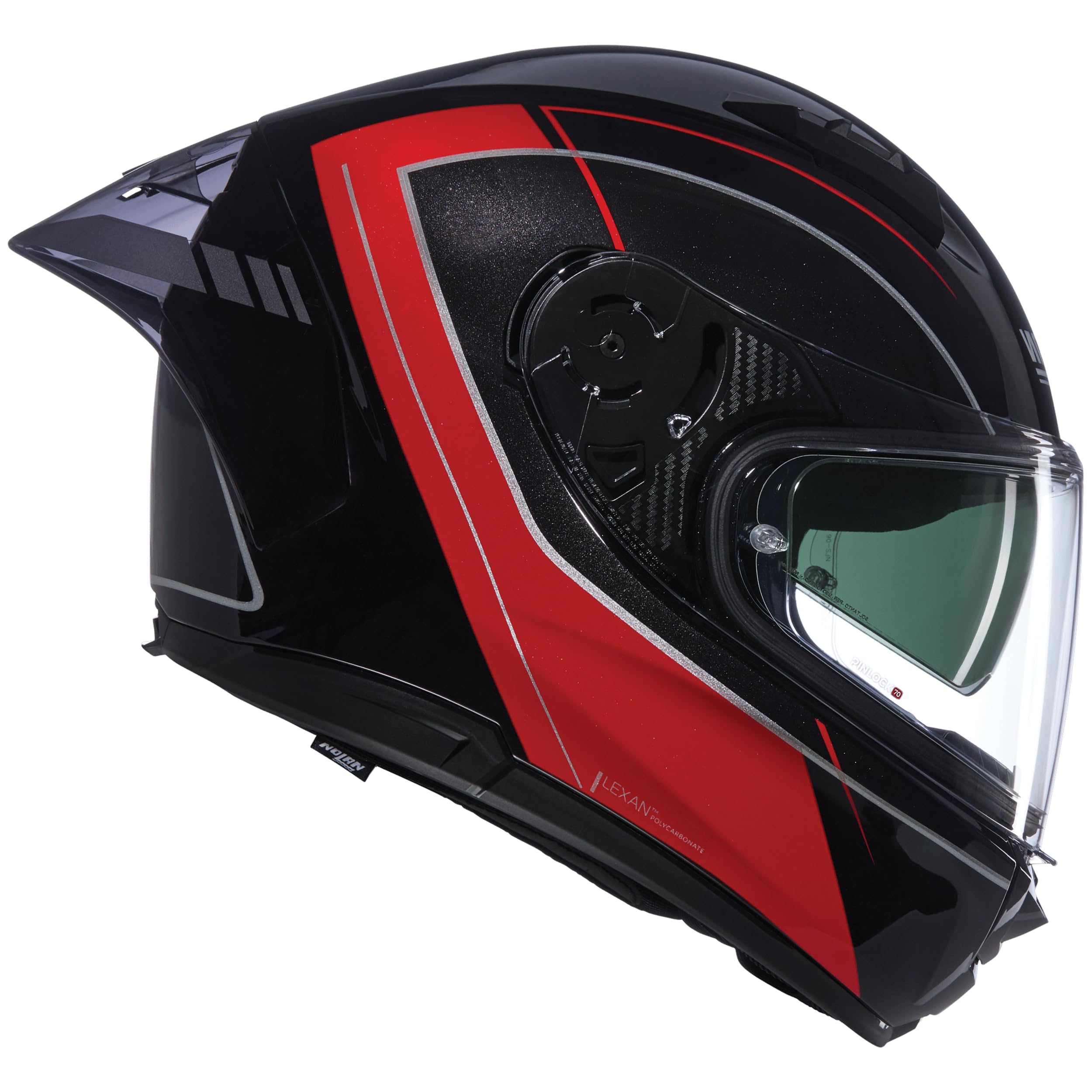 NOLAN Kask motocyklowy N60-6 Sport MESMERICO 342 L, czarny/czerwony