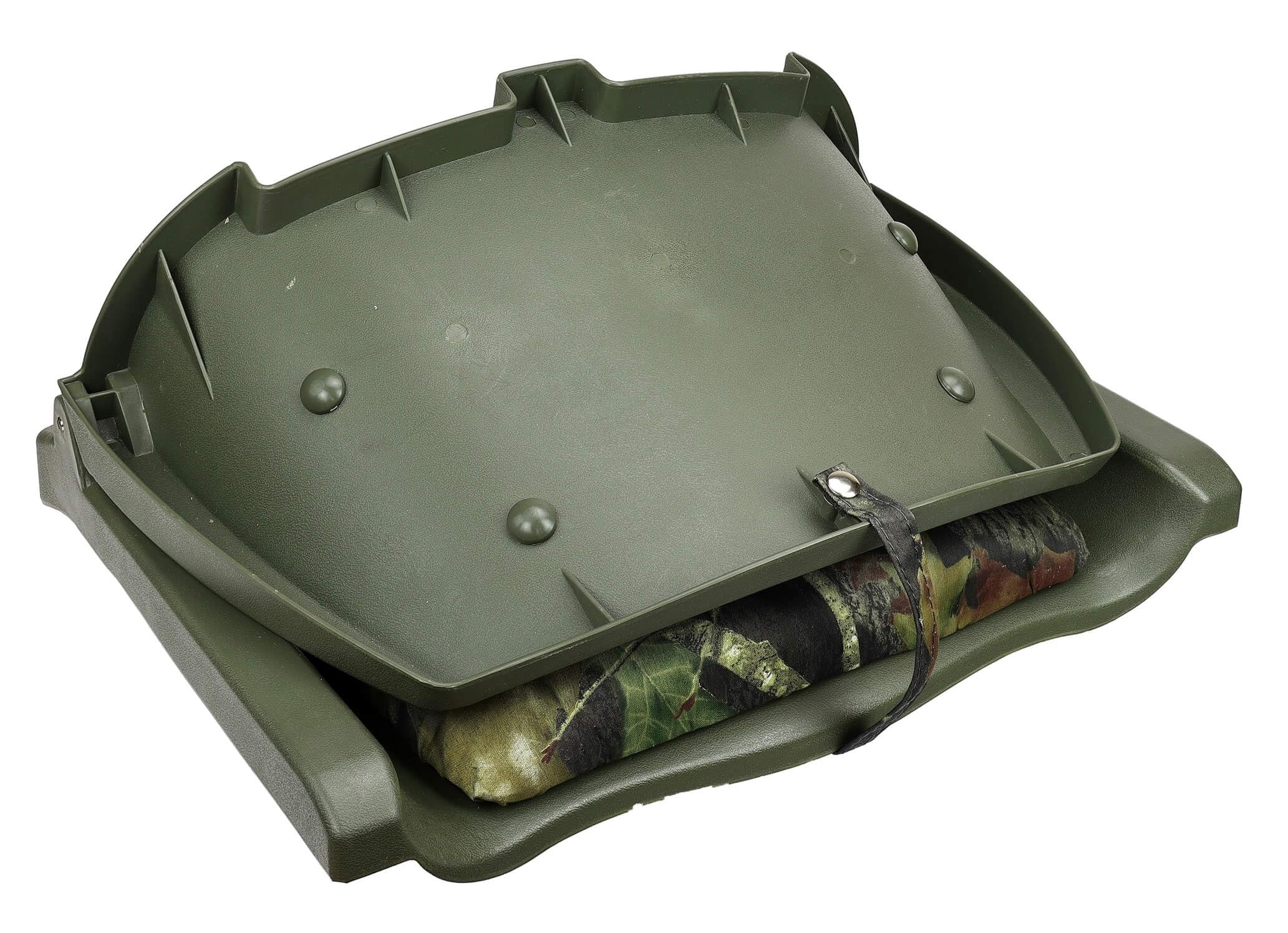 Sedile Barca Fischermann Comfort Mossy Oak Break Up – Pieghevole Con Imbottitura Extra, 51x36x46 Cm, Per Barche Da Pesca E Runabout
