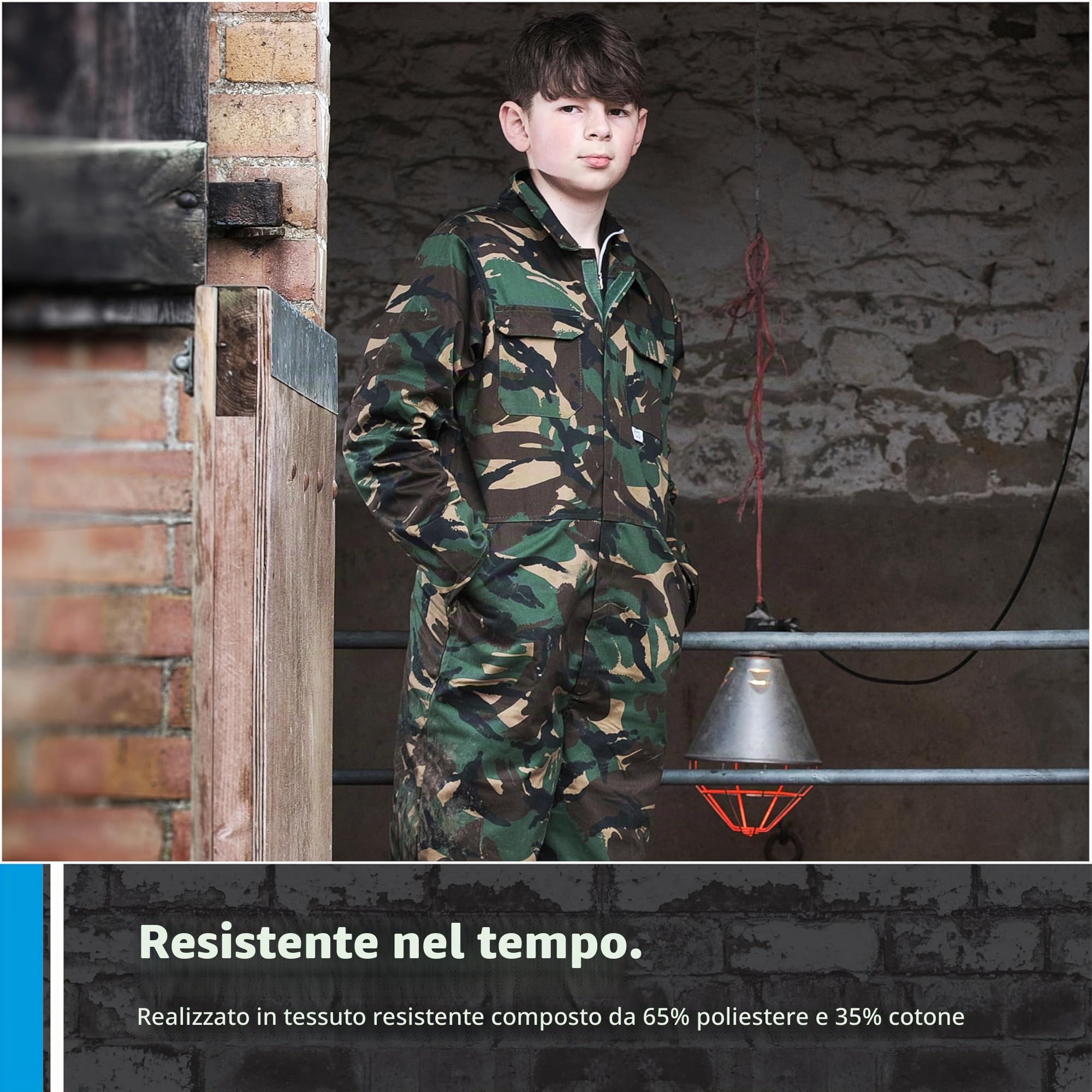 Blue Castle 333 - Tuta protettiva Tearaway, per ragazzi, blu, 333