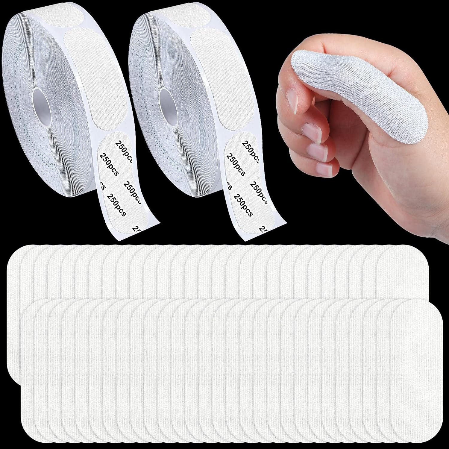 500 Pcs Bowling Thumb Tape Finger Inserts for Bowling
