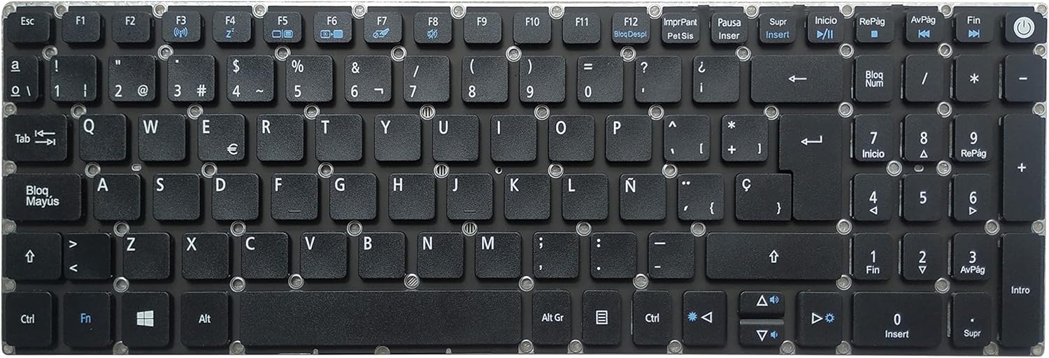 New Laptop Replacement Keyboard Fit Acer Aspire E5-772G E5-575 E5-575G E5-575T E5-575TG E5-575T E5-771 E5-771G E5-772 E5-722G ES1-523 ES1-523G ES1-533 ES1-572 Spanish Layout