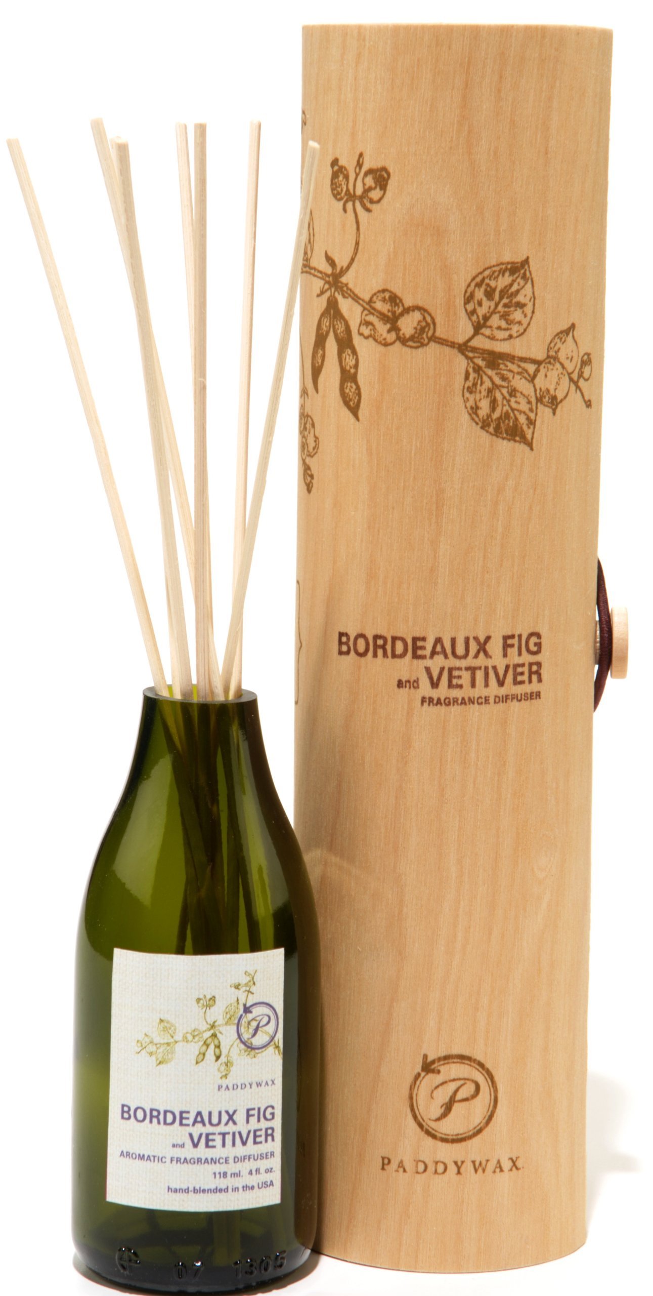 Paddywax Eco Green Fragrance Diffuser, Bordeaux Fig and Vetiver