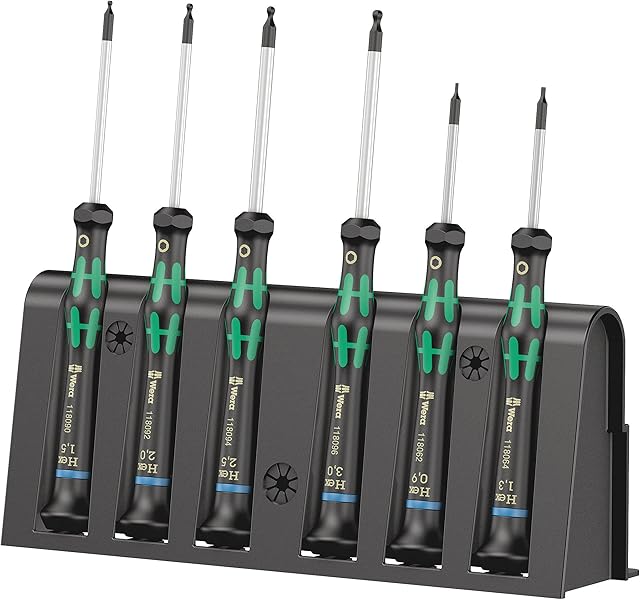 Wera 05118156001"2052" Screwdriver Set for Electronic Applications - Silver (6-Piece)