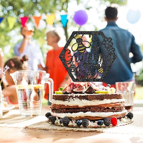 Miniatura 6 de Decoración para pastel de abuela a abeja, decoración para pastel de baby shower, revelación de género, decoración de pastel de fiesta de abejas de