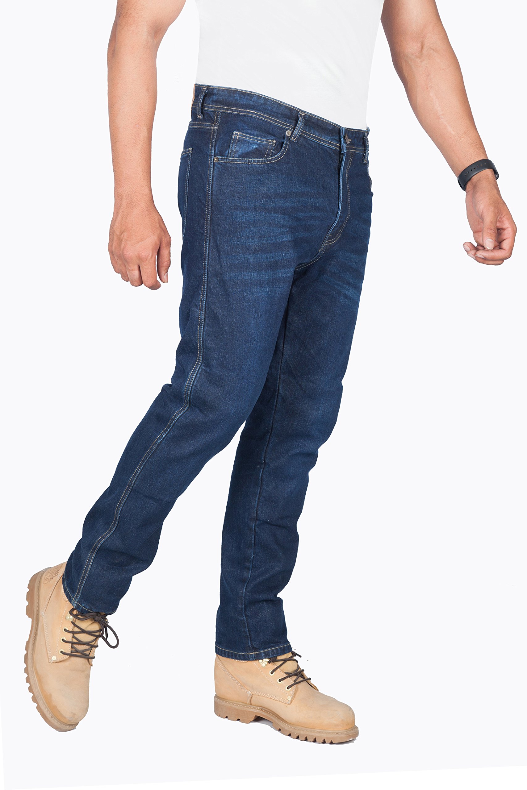 Herren Motorrad-Stretch-Jeans, 5002